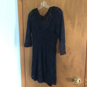 BCBG Navy Lace Dress
